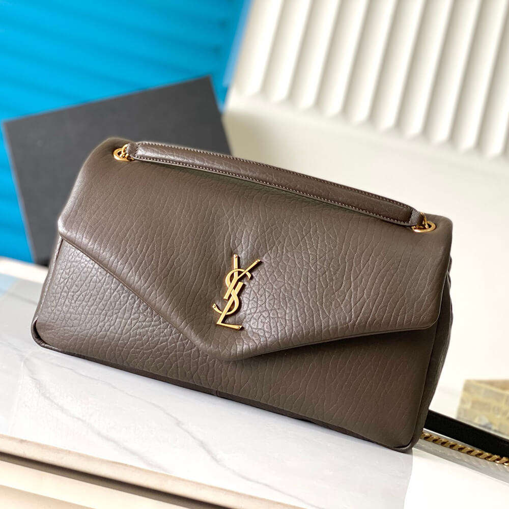 YSL Calypso large in grained lambskin